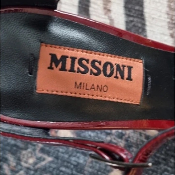 Missoni Burgundy and Tan Heels - Picture 2 of 6